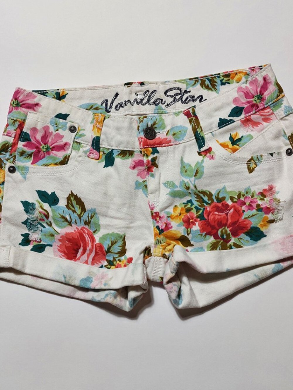 Vanilla Star Floral Shorts